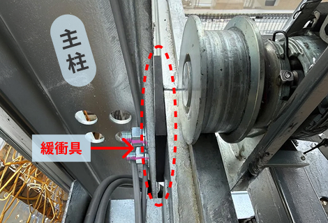 緩衝具の拡大写真