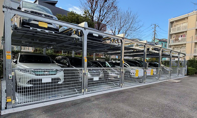 昇降横行式 立体駐車場のイメージ
